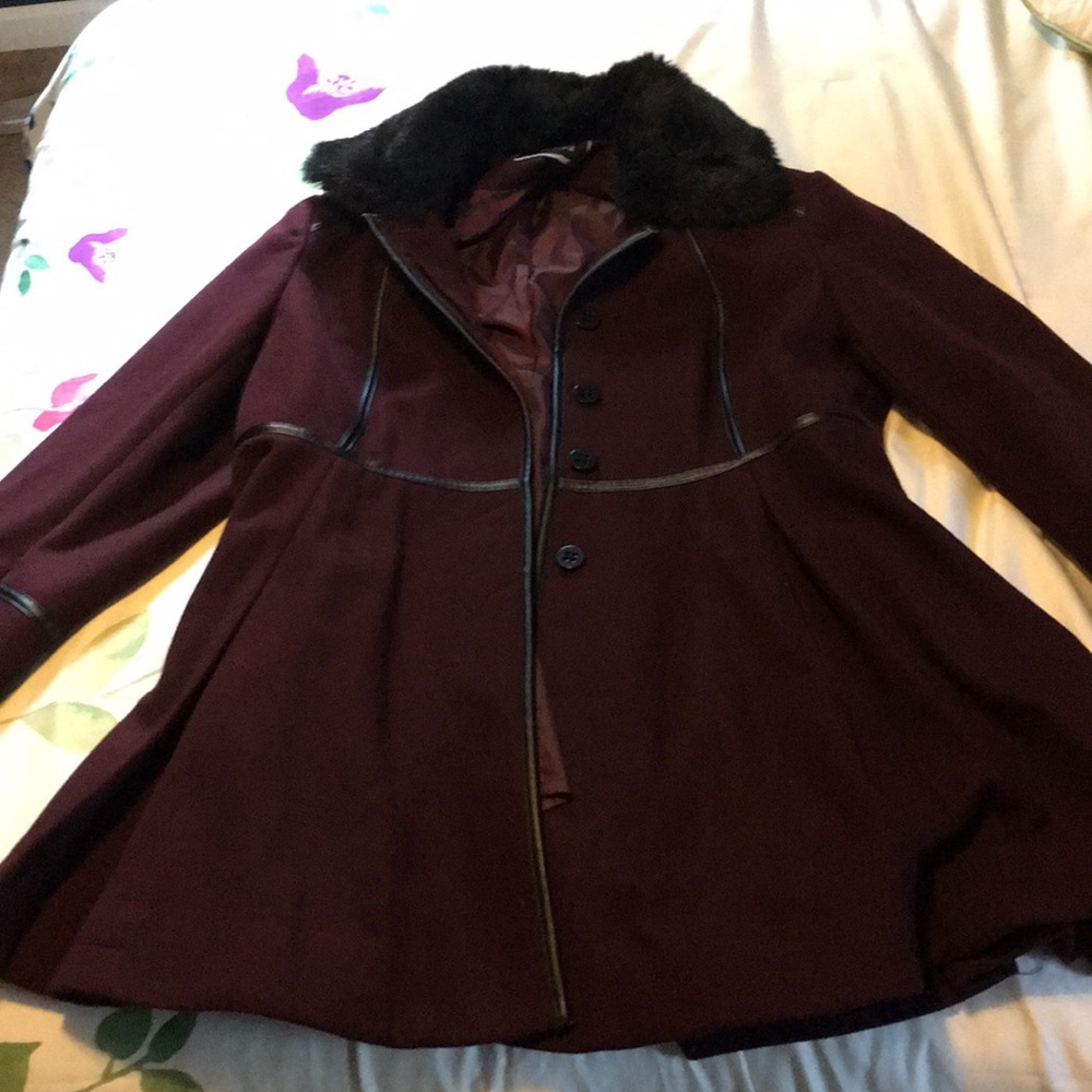 Apt 9 Long burgundy will coat